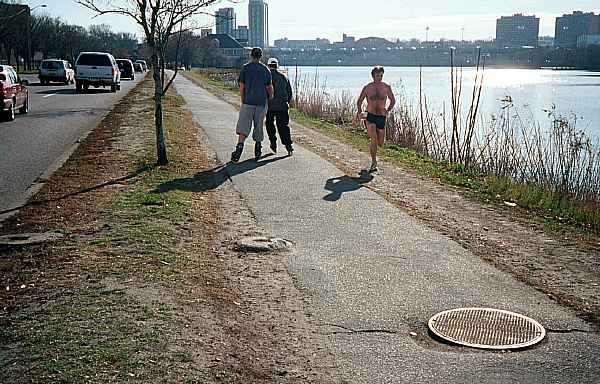 Paul Dudley White bicycle path, River Street to Magazine Beach